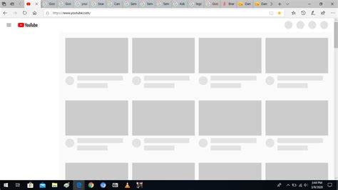 youtube blank screen